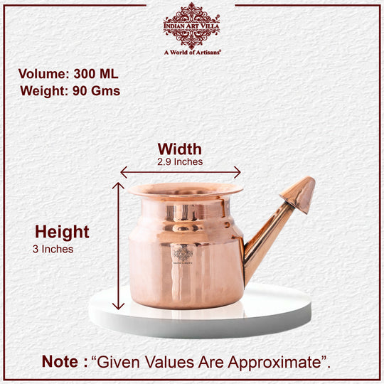 Pure Copper Netipot used for Yoga