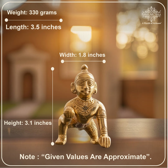 Pure Brass Handmade Laddu Gopal ji