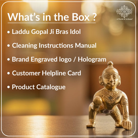 Pure Brass Handmade Laddu Gopal ji