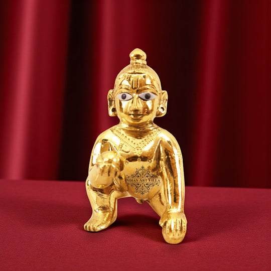 Pure Brass Handmade Laddu Gopal ji - Spiritual Idol