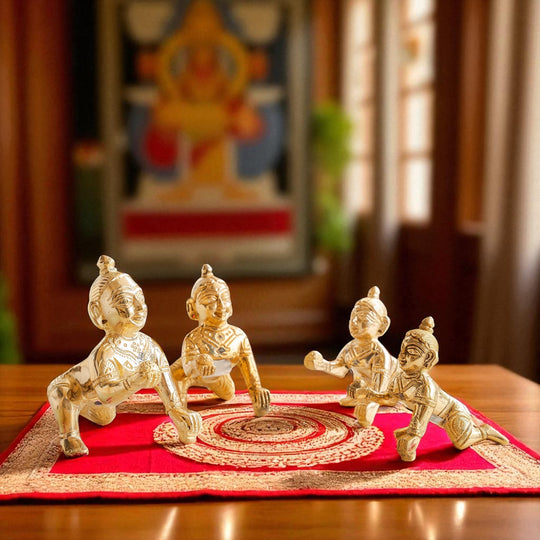 Mandir Laddu Gopal Ji Idol Brass Krishna Murti