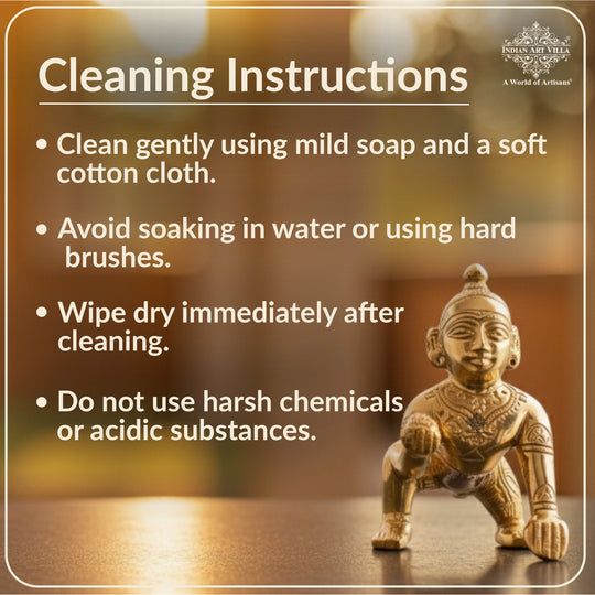 Pure Brass Handmade Laddu Gopal ji