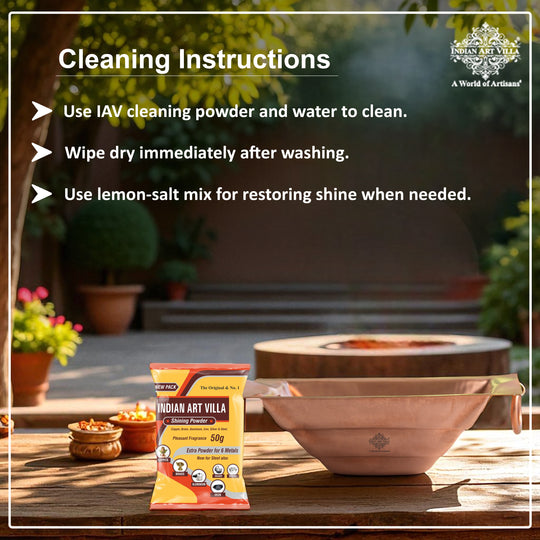 Pure Copper Hawan Kund With Handle On Both Side, For Yagya, Hawan & Poojan Purpose