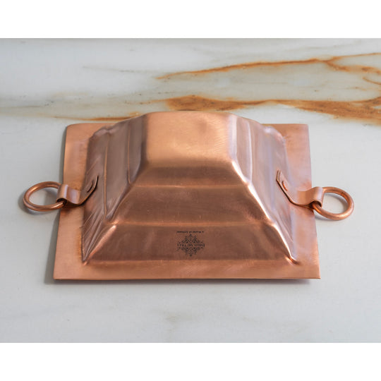 Pure Copper Hawan Kund With Handle On Both Side, For Yagya, Hawan & Poojan Purpose
