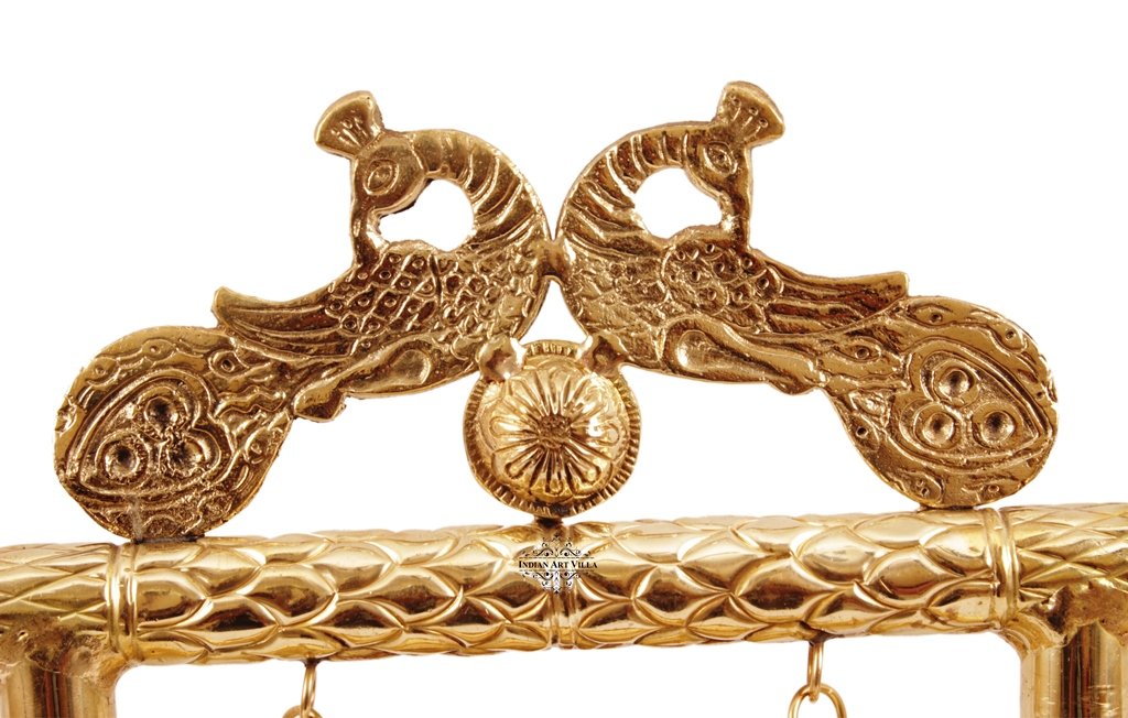 Indian Art Villa Pure Brass Designer Laddu Gopal Jhula