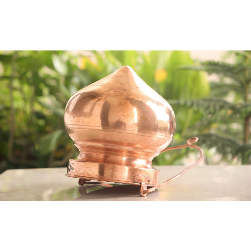 Indian Art Villa Pure Copper Shiv Jal Dhara Container, Shivling Abhishekam, Temple Home