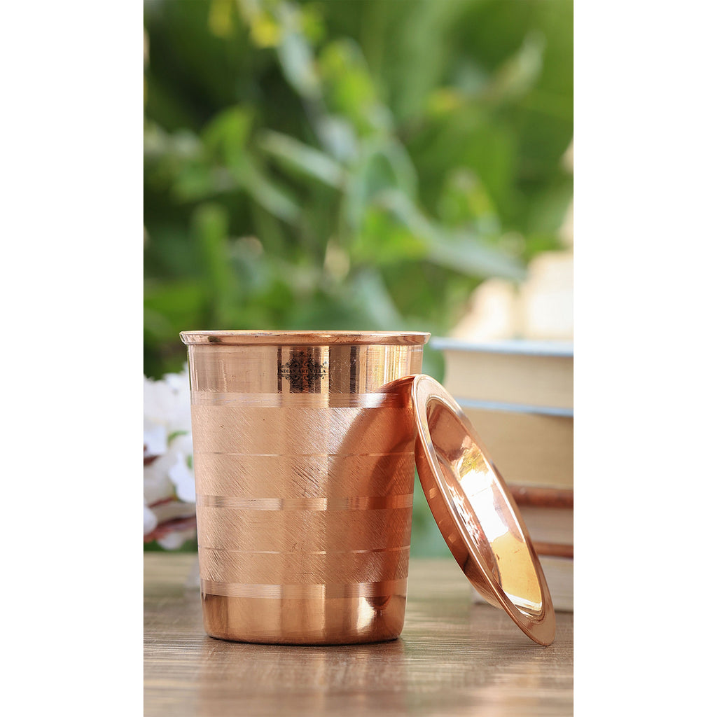 Copper Glass with Lid