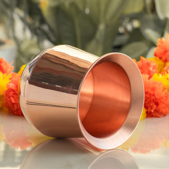 Plain Copper Lota Kalash Pot, Pooja Temple Home Office