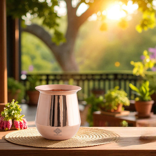 Plain Copper Lota Kalash Pot, Pooja Temple Home Office