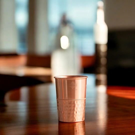 Pure Copper Glass With straight vertical sides- 275 ML