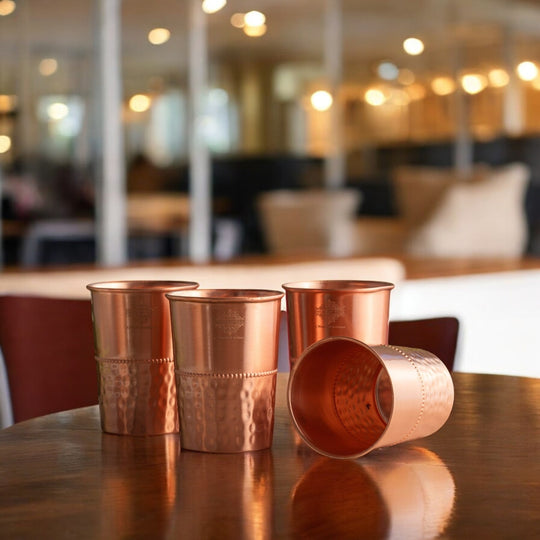Pure Copper Glass With straight vertical sides- 275 ML