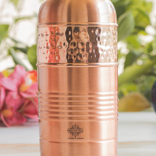 Pure Copper Water Bottle With Maharaja Style