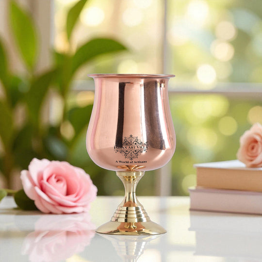 Handmade copper wine glass 