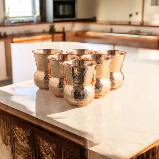 Premium copper drink tumbler elegant style