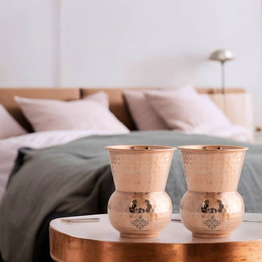 Copper glass for natural healthy drinking