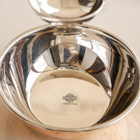 Pure Steel Copper Serving Tawa with Attach Bowl