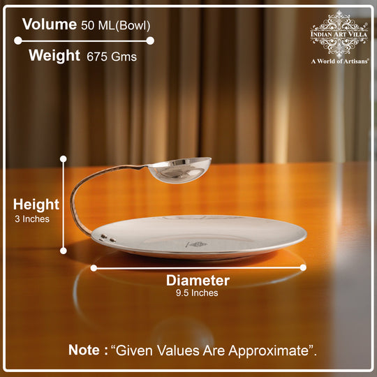 Pure Steel Copper Serving Tawa with Attach Bowl