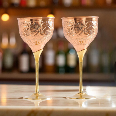 Copper Champagne Glasses