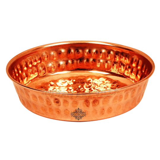 Hammered Copper Rice Plate, Serveware & Dinnerware Home Restaurant