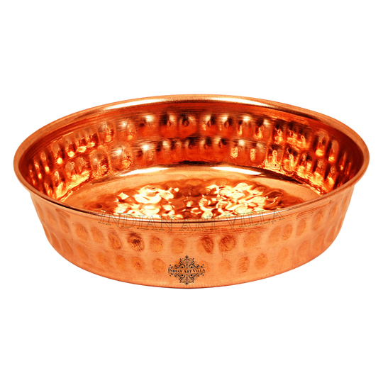 Hammered Copper Rice Plate, Serveware & Dinnerware Home Restaurant
