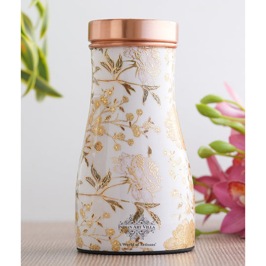 Pure Copper Gold Print Luxury Design Bedroom Bottle-950 ml