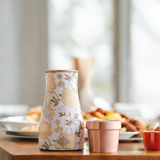 Pure Copper Gold Print Luxury Design Bedroom Bottle-950 ml