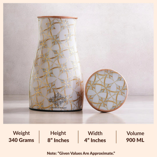 Pure Copper Gold Print Luxury Design Bedroom Bottle-950 ml