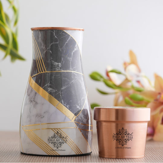 Pure Copper Gold Print Luxury Design Bedroom Bottle-950 ml