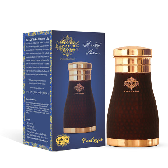 Personalized Copper Silk Finish Bedroom Water Bottle 950 ML