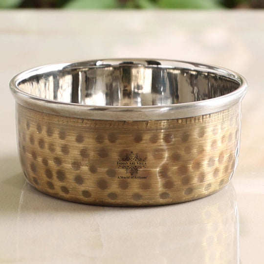 Pure Brass Katori Bowl Antique Hammered – 180 ML
