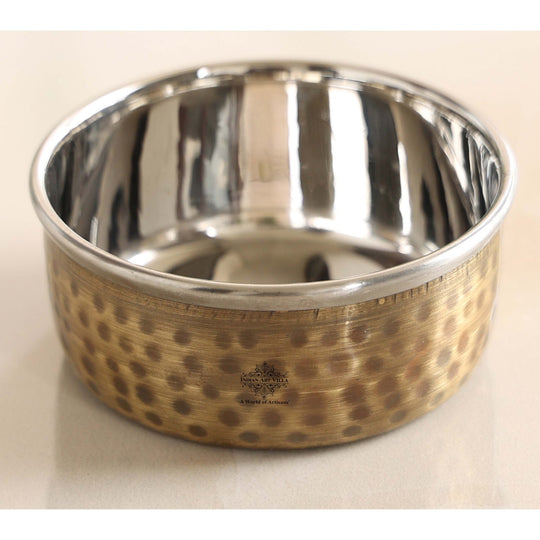 Pure Brass Katori Bowl Antique Hammered – 180 ML
