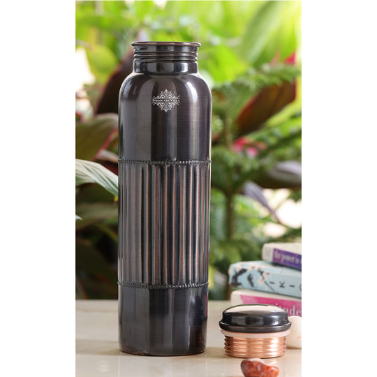 Antique Diamond Design Pure Copper Water Bottle -900ML