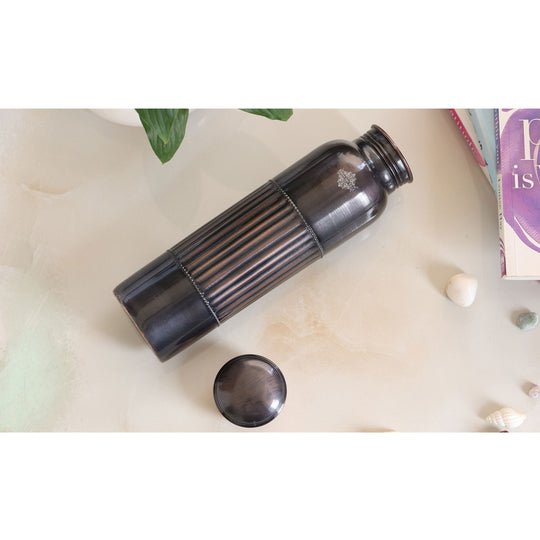Antique Diamond Design Pure Copper Water Bottle -900ML