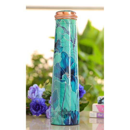 Pure Copper Bottle with Slim Tube Pyramid Shape – 750 ML