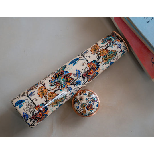 Pure Copper Bottle with Slim Tube Pyramid Shape – 750 ML