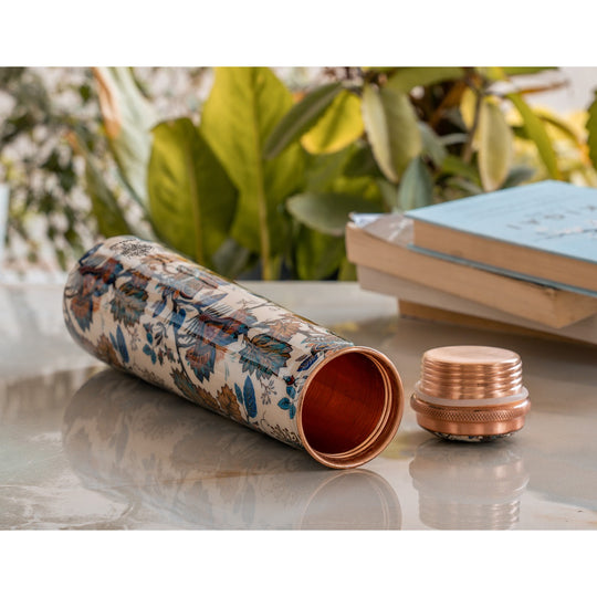 Pure Copper Bottle with Slim Tube Pyramid Shape – 750 ML