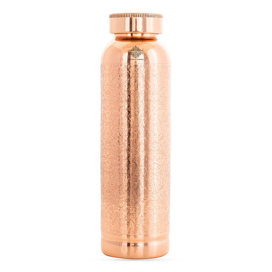Doctor's Choice Pure Copper Water Bottle with Ergonomic Design