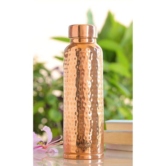Doctor's Choice Pure Copper Water Bottle with Ergonomic Design