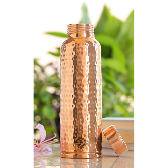 Doctor's Choice Pure Copper Water Bottle with Ergonomic Design