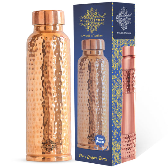 Doctor's Choice Pure Copper Water Bottle with Ergonomic Design