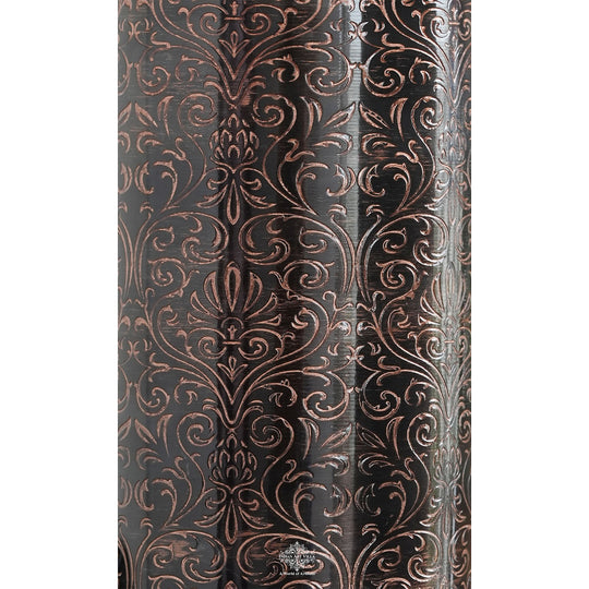 Pure Copper Water Bottle with Embossed Design