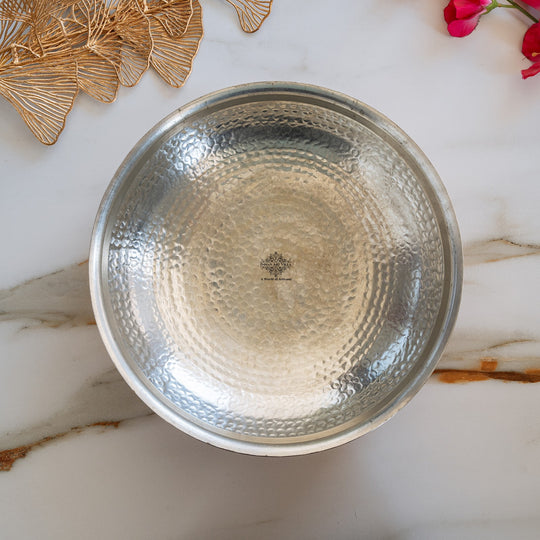 Pure Copper Hammered Lagan Handi  With Tin Lining For Cooking