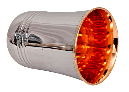 Pure Steel Copper Curve Shaped Glass  250 ml