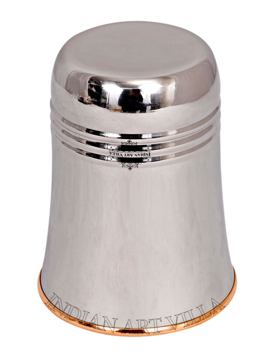 Pure Steel Copper Curve Shaped Glass  250 ml