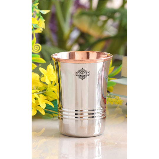 Pure Steel Copper Curve Shaped Glass  250 ml