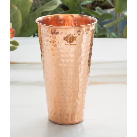 Pure copper tumbler for daily hydration