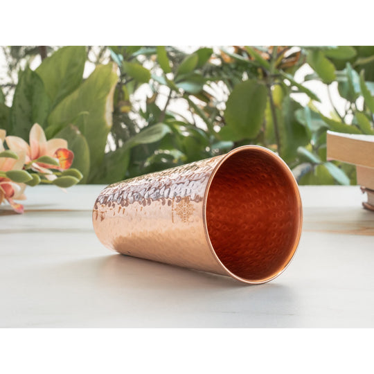 Copper glass set for kitchen and dining