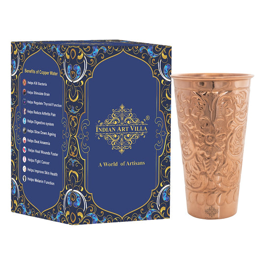 Handmade copper tumbler Indian style