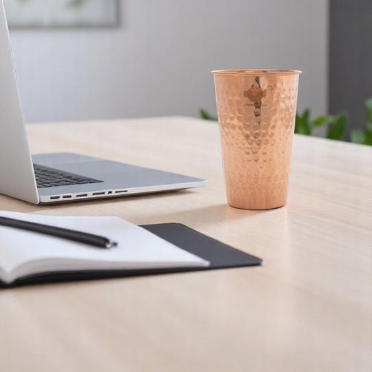 Traditional copper glass for daily hydration