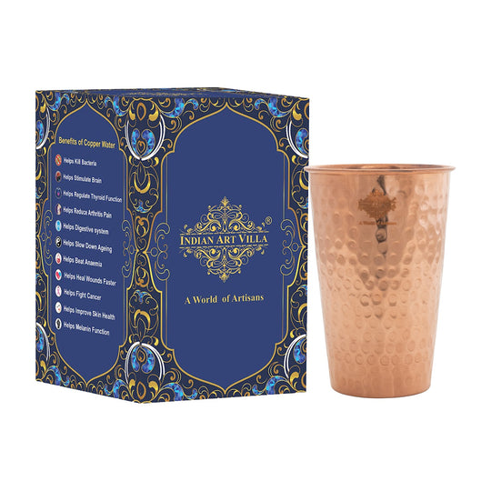 Ayurvedic water copper glass handmade